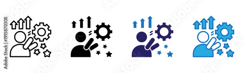 Boost Icon Multi Style Vector Illustration