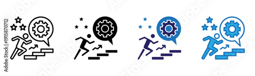 Start Icon Multi Style Vector Illustration