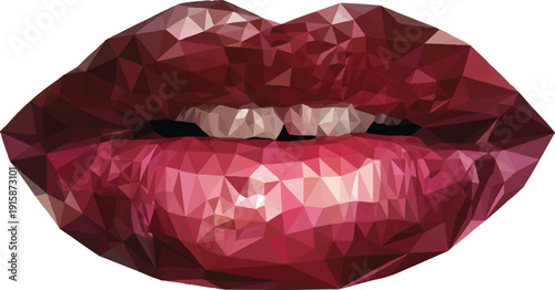 red lipstick isolated on white background