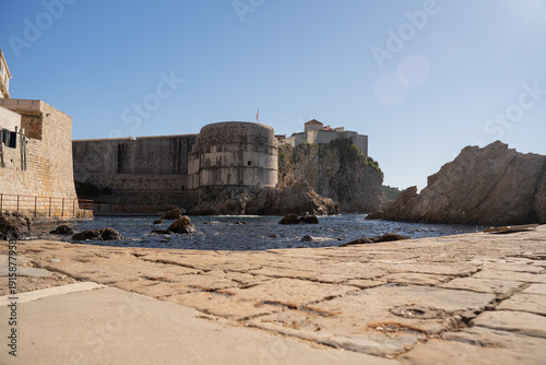 Foto Epic Dubrovnik Fort Bokar ancient fortress city walls panorama