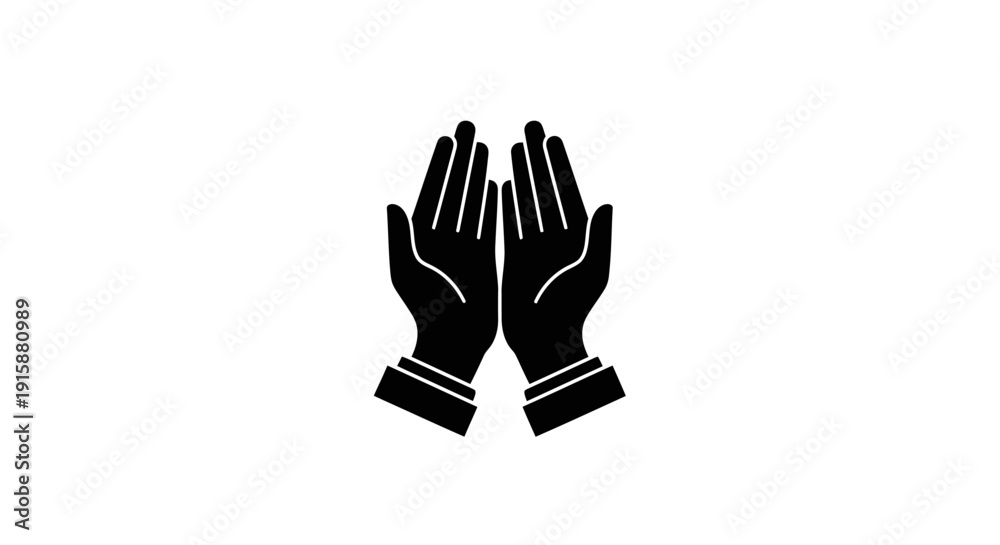 Obraz premium Black Work Safety Gloves.