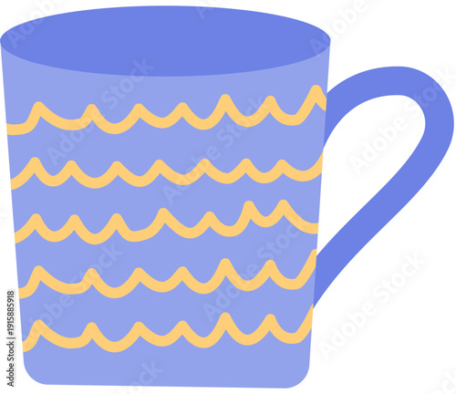 set of colorful cups