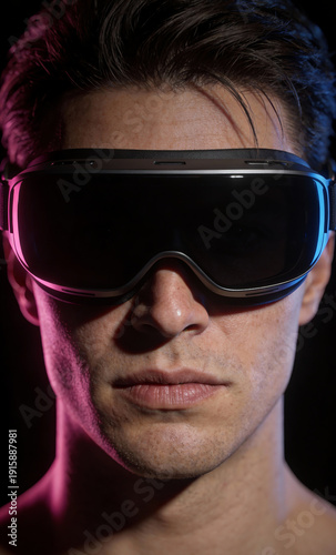 man in VR Glasses