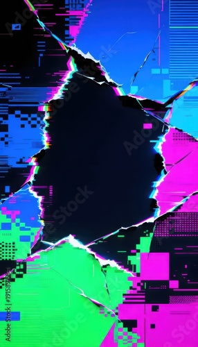 Digital Distortion Revealing Virtual Reality Portal