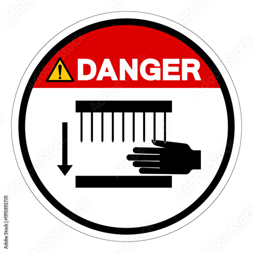 Danger Sharp Points Symbol Sign,Vector Illustration, Isolated On White Background Label.EPS10