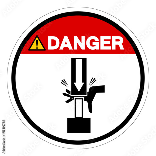 Danger Improperly Use Safety Block Symbol Sign ,Vector Illustration, Isolate On White Background Label.EPS10