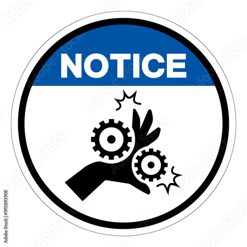 Notice Pich point Symbol Sign ,Vector Illustration, Isolate On White Background Label. EPS10