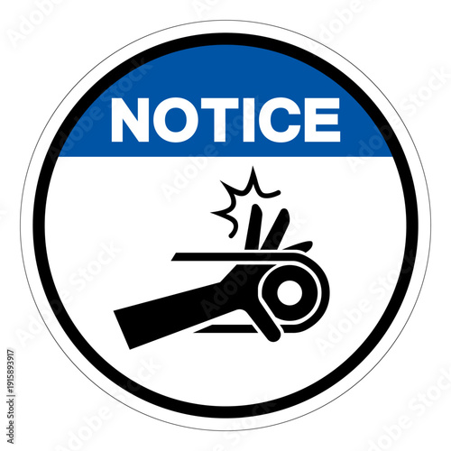 Notice Pich point Symbol Sign ,Vector Illustration, Isolate On White Background Label. EPS10