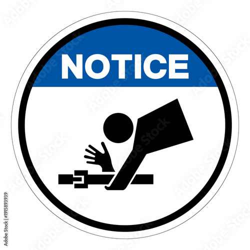 Notice Of Arm Entanglement Symbol Sign ,Vector Illustration, Isolate On White Background Label.EPS10