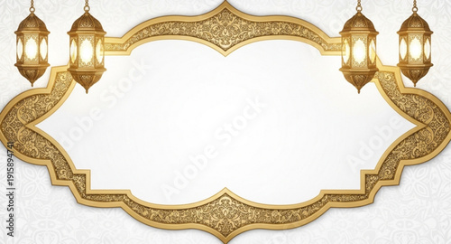 vintage frame with gold ornament