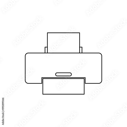 PRINTER ICON SYMBOLS FOR PRINTING IMAGES OR DOCUMENTS