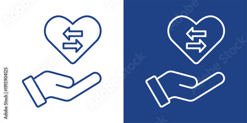 Empathy Blue And White Icon Style Collection