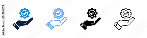 Service Multiple Style Icon Set Collection 