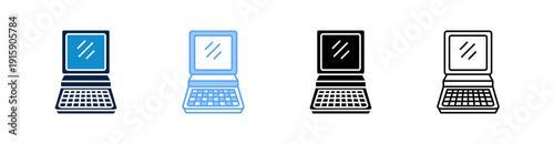 Ancient Computer Multiple Style Icon Set Collection 