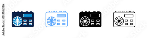 Walkman Multiple Style Icon Set Collection 