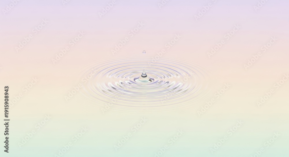 Fototapeta premium water droplets on pastel background