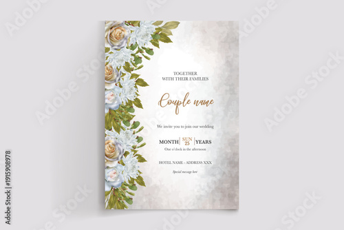 Save the date wedding invitation templates