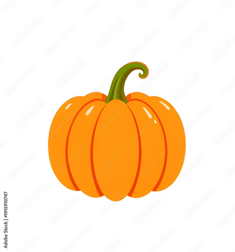 Obraz premium pumpkin, vegetable, gourd, squash, cartoon, illustration, icon, isolated, orange, autumn, fall, harvest, halloween, cute, funny, character, mascot, smiling, playful, food, farm, agriculture, seasonal,