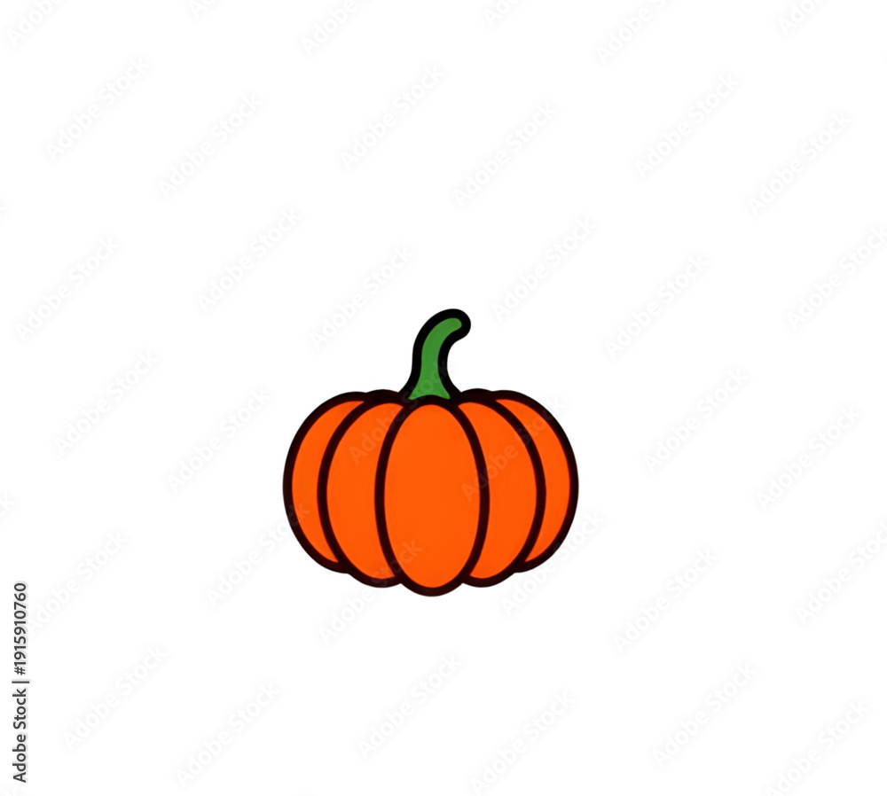 Obraz premium pumpkin, vegetable, gourd, squash, cartoon, illustration, icon, isolated, orange, autumn, fall, harvest, halloween, cute, funny, character, mascot, smiling, playful, food, farm, agriculture, seasonal,