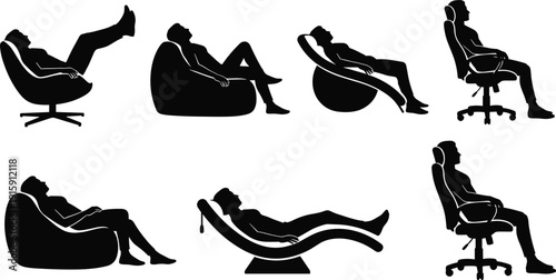 Technical fashion sketch of color block joggers pants vector template front and back view for apparel design and tech pack