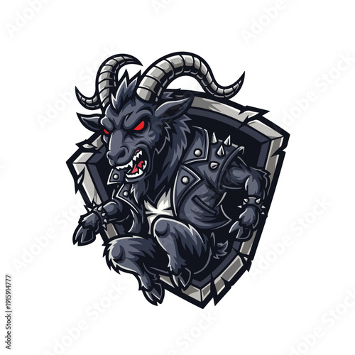Demonic Werewolf Shield Warrior