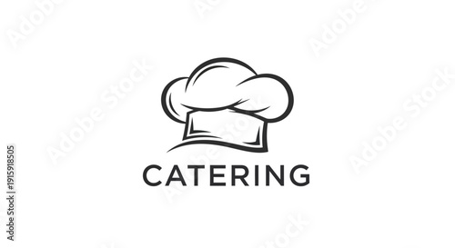 Chef Hat Catering Logo Design. Restaurant Culinary Symbol.