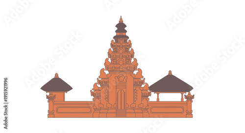 Traditional Balinese Temple Gate - Pura Lempuyang Representation