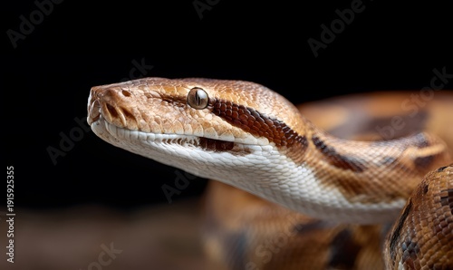 a Boa constrictor snake in the wild