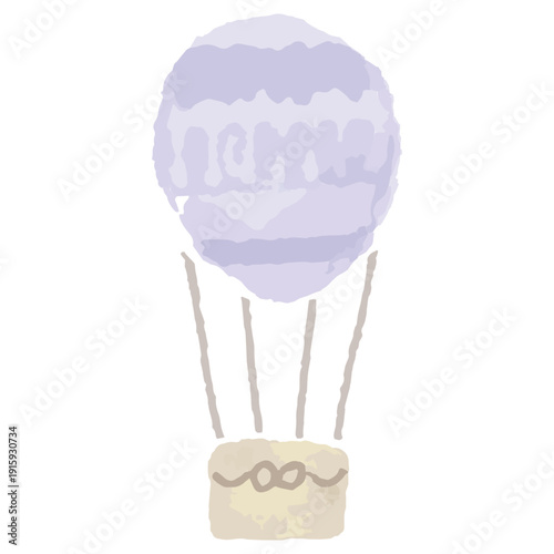 幼稚園・保育園・小児科向け 水彩キッズイラスト素材｜気球のイラスト
Watercolor Kids Illustration for Kindergarten, Nursery School and Pediatric Clinic | Hot Air Balloon