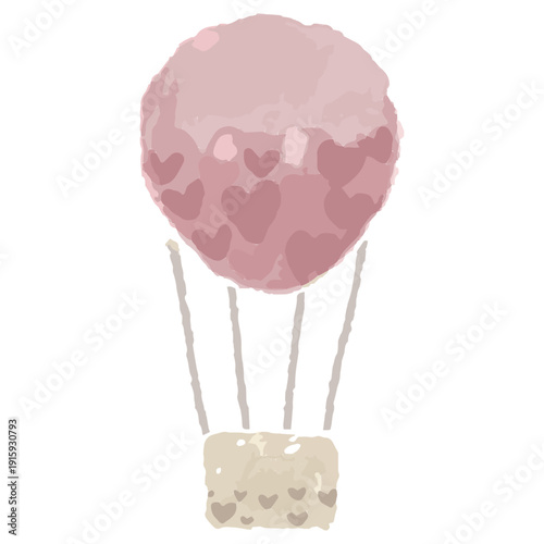 幼稚園・保育園・小児科向け 水彩キッズイラスト素材｜気球のイラスト
Watercolor Kids Illustration for Kindergarten, Nursery School and Pediatric Clinic | Hot Air Balloon