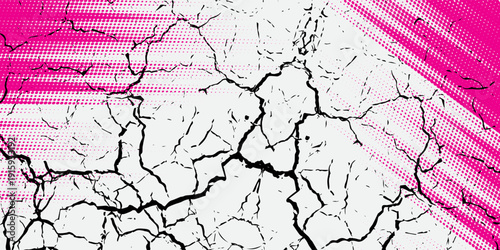 ping and white brush wrap car sticker pattern abstract banner sporty lines red and white color combination grunge brush pattern racing motorsport design, Eps 10, Vector Illustration.