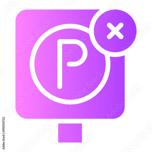 forbidden gradient icon
