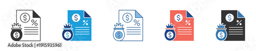 Financial Transaction and Savings Management Concept Icons Set Illustrating Secure Budgeting, Payment Processes, and Investment Growth