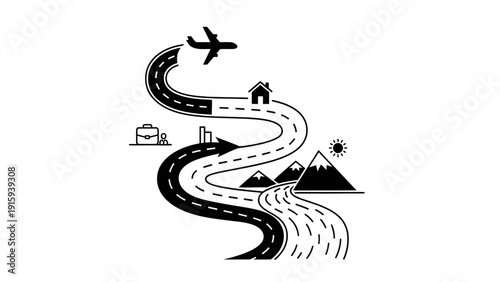 Airplane Journey: From Home to Work and Adventure, a Winding Road to Success