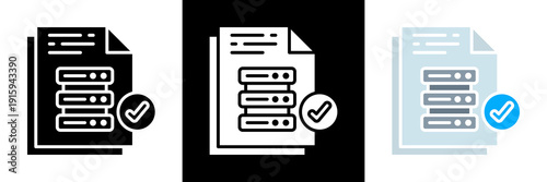 Validity Icon Set Glyph vector Illustration 