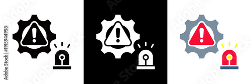 Incident Icon Set Glyph vector Illustration 