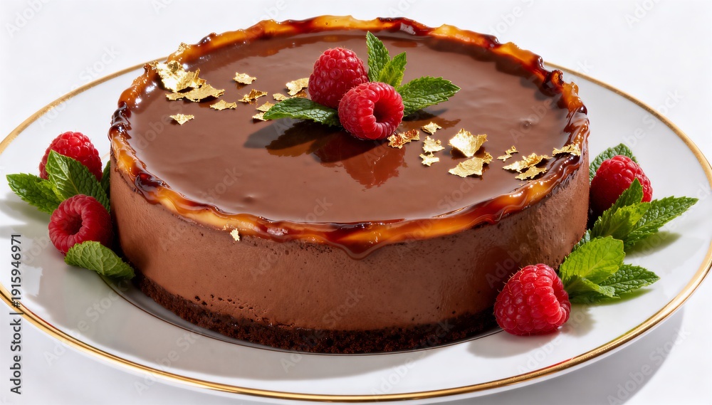 custom made wallpaper toronto digital白背景の金箔付き高級デザートプレート