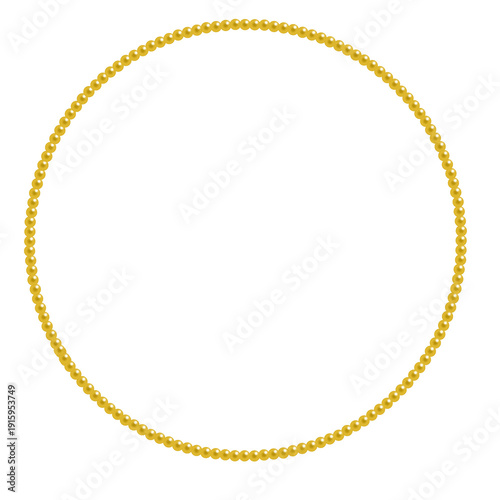 gold frame with rope