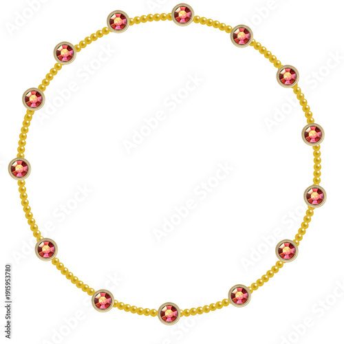 necklace made of colorful beads