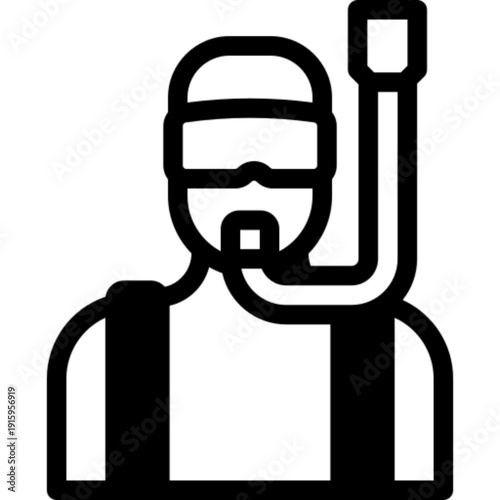 Diver Scuba Diving Person Icon