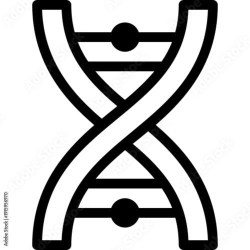 DNA Spiral Genetic Structure Icon