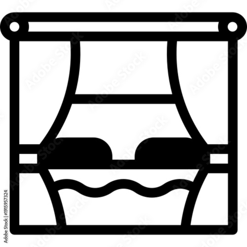 Double bed with pillows