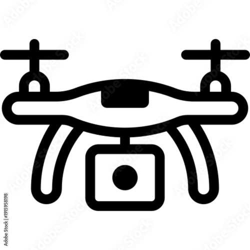 Drone aircraft flying