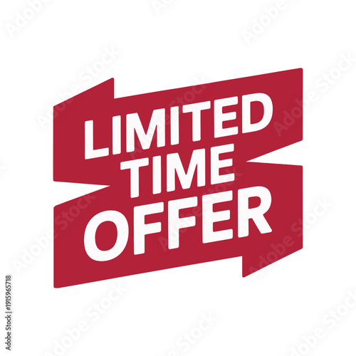 Red banner graphic declares a limited time offer with dynamic directional arrows present.