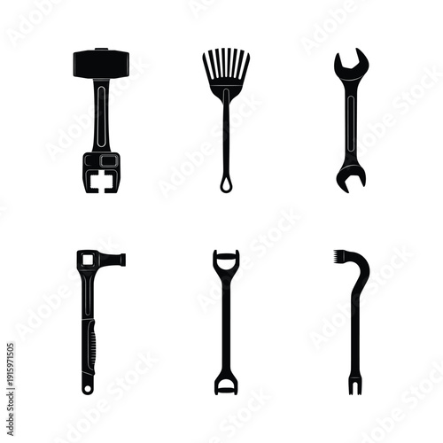 Collection of basic hand tools for various tasks and repairs