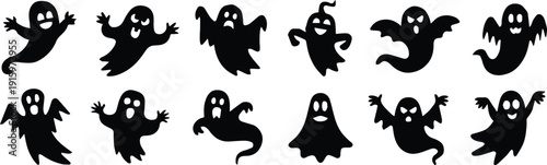 ghost playful characters collection for web and craft use