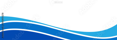 Clean Blue Wave Curve Corporate Branding Background