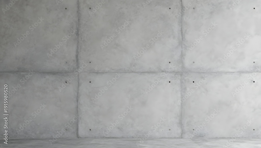 Fototapeta premium Exposed concrete wall shows a minimalist industrial design element