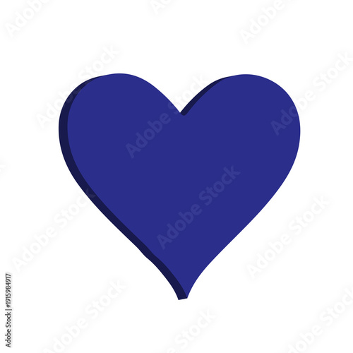 Free Download 3D Blue Heart Icon Love Romance Valentine Symbol Modern Glossy UI App Interface Element High Resolution Isolated Transparent Background - GFXLoad