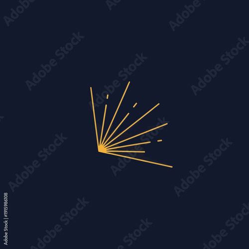 Vibrant Firework Explosion on Dark Background.